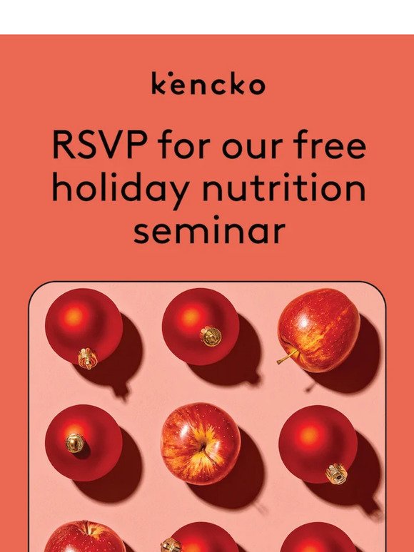 RSVP for our free holiday nutrition seminar!