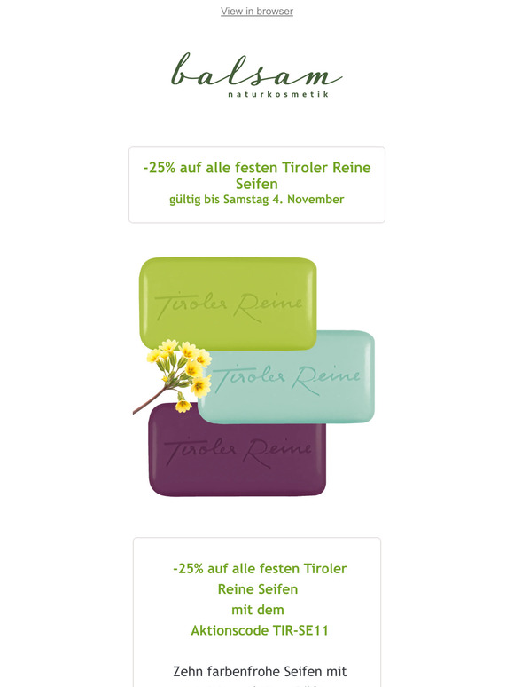 -25% Tiroler Reine Aktion