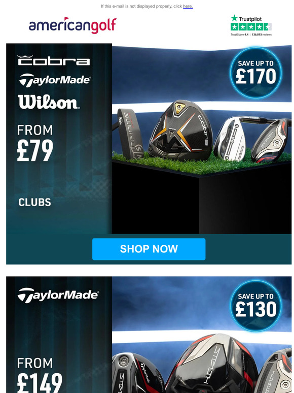 ⚫ Save up to £170 -  selected big brand clubs