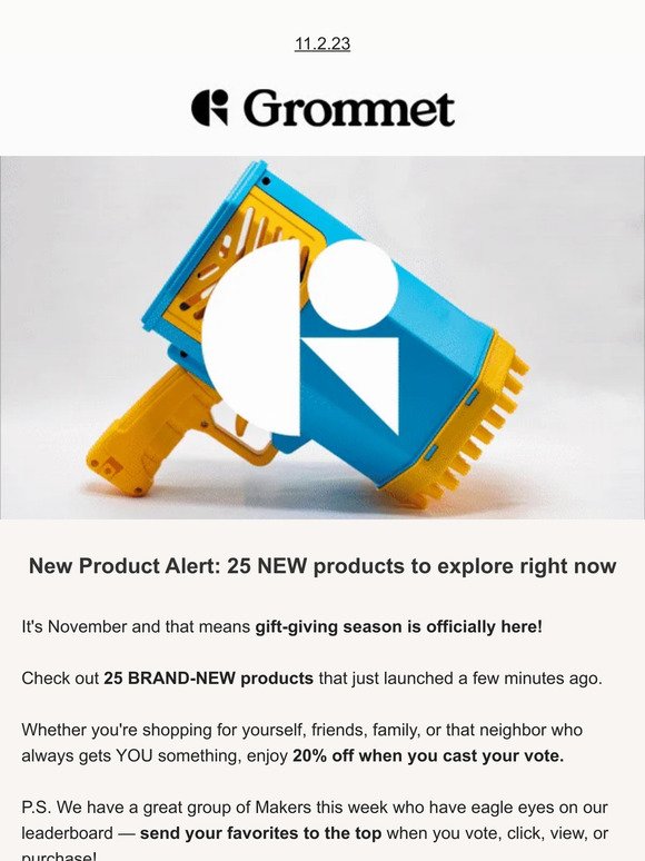 🚀 25 NEW products just went live on Grommet!