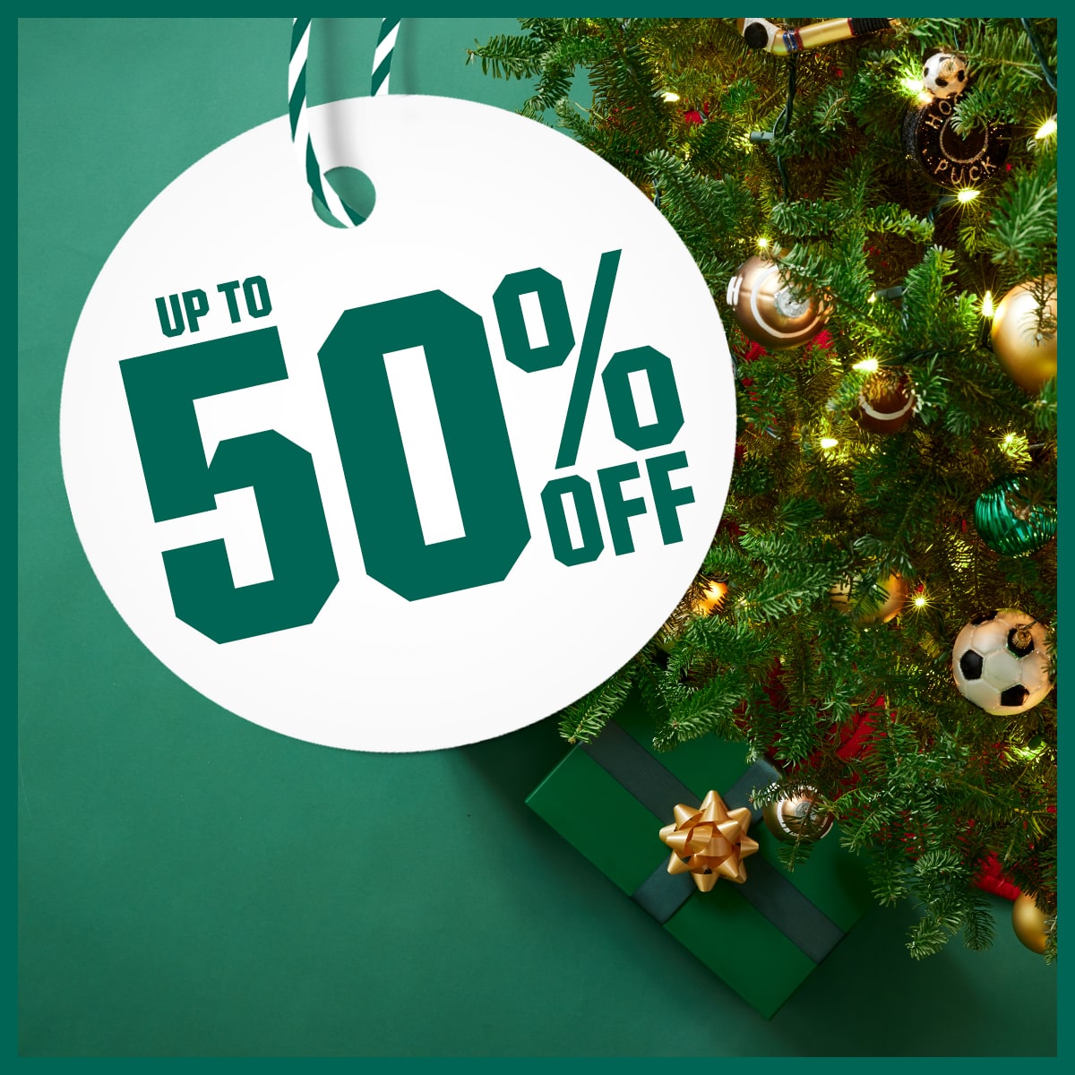 Up to 50% off.