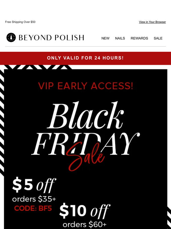 Beyond Polish: 🔓 VIP ACCESS: THE Black Friday Sale STARTS NOW! | Milled