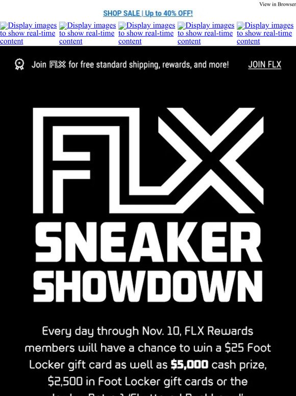 Have you played the FLX Sneaker Showdown yet?