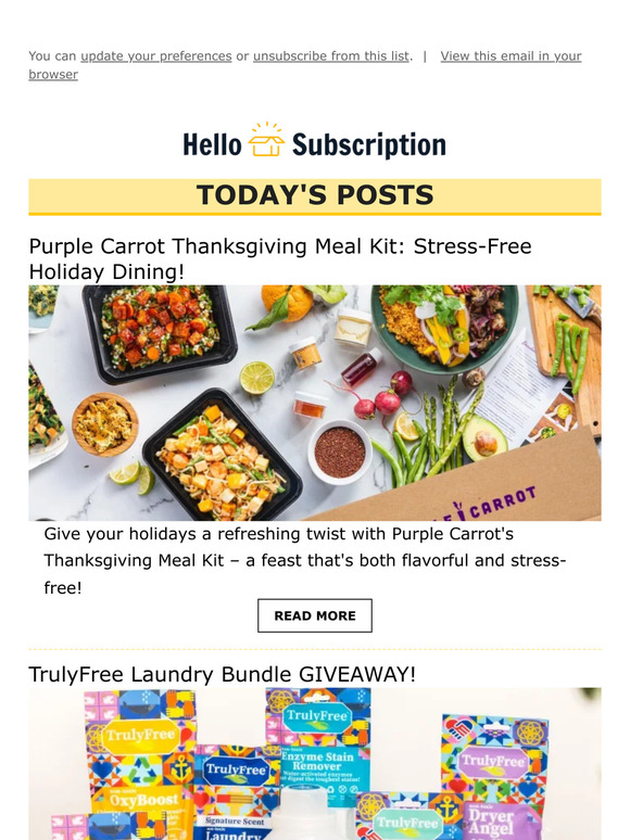 💌 Hello Subscription! Reviews, Spoilers, & Deals! 💌