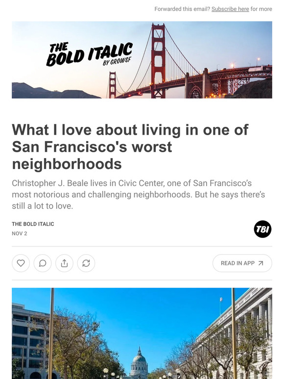 The Bold Italic What I love about living in one of San Francisco's