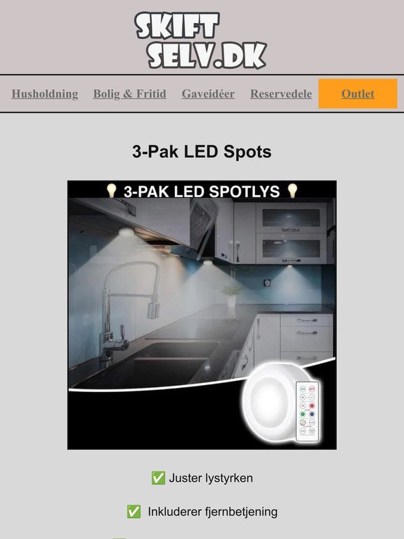 LED Spots 3pak kun 39,95!! 💡💡