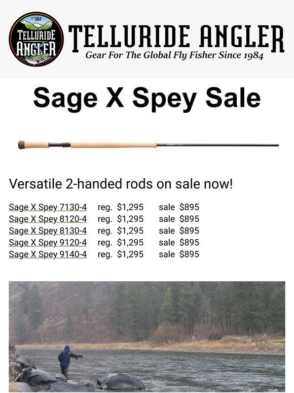 Sage X Spey Fly Rod 20% off