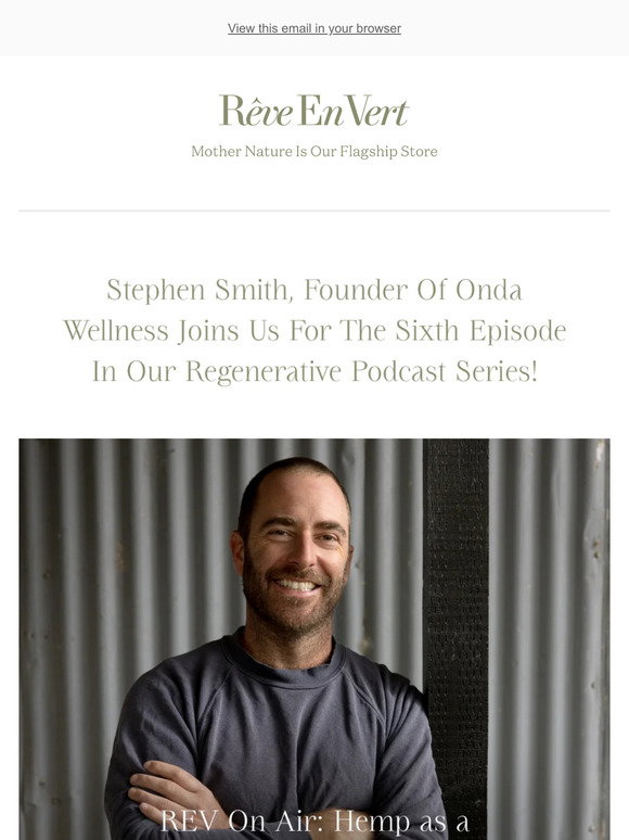 Rêve En Vert Limited: Hemp as a Regenerative Super Power with Stephen ...