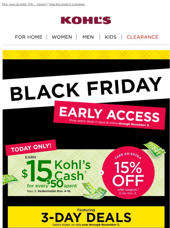 Money Saver: Kohl's clearance sale 