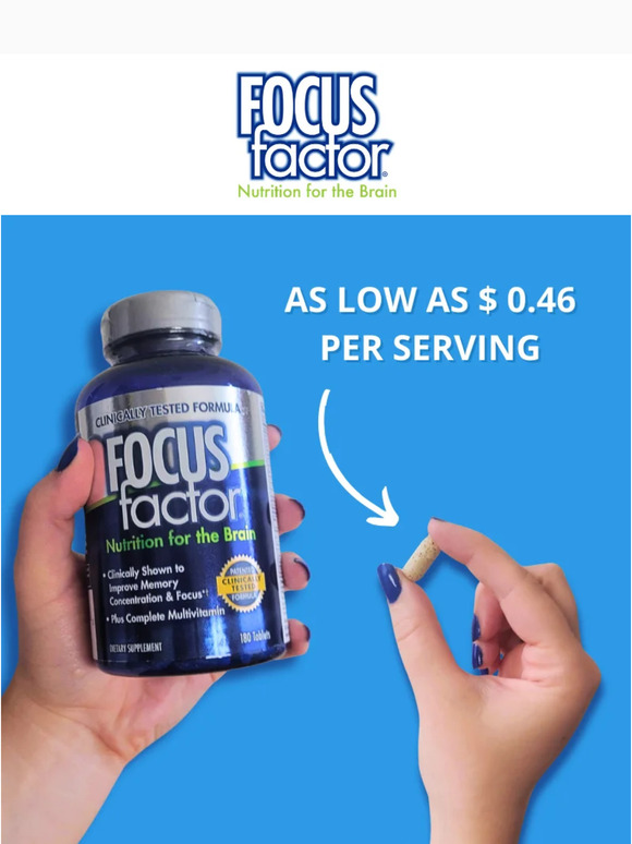 Looking to SAVE on Focus Factor?