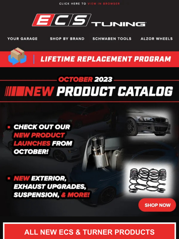 ECS Tuning 80+ New Performance ECS & Turner Parts Milled