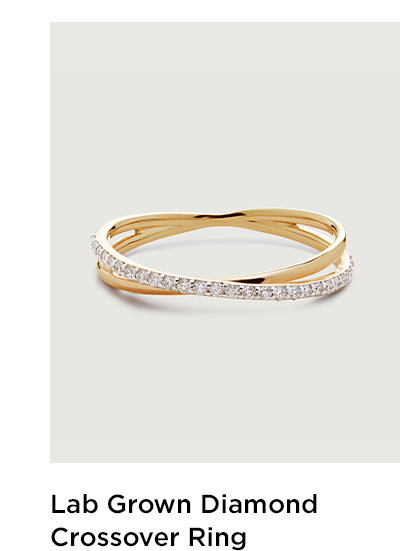 Lab Grown Diamond Crossover Ring | Monica Vinader