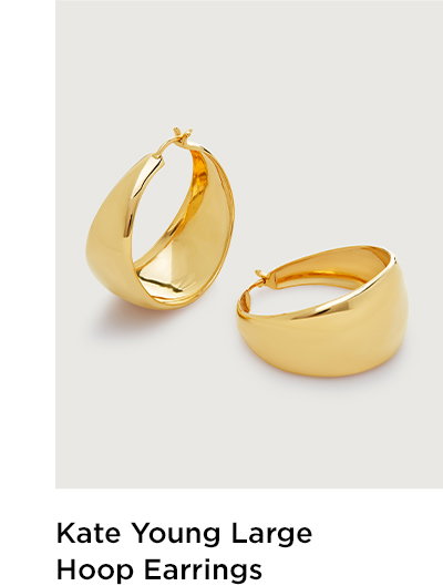 Kate Young Large Hoop Earrings | Monica Vinader