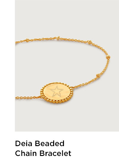 Deia Beaded Chain Bracelet | Monica Vinader