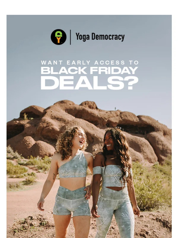 Want early access to our Black Friday deals? 👀