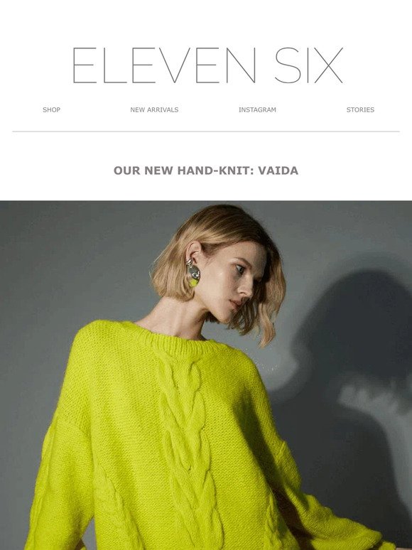 OUR NEW HAND-KNIT: VAIDA