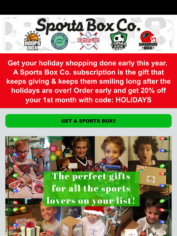 Easy Holiday Gifting with Sports Box Co + SAVE 20%