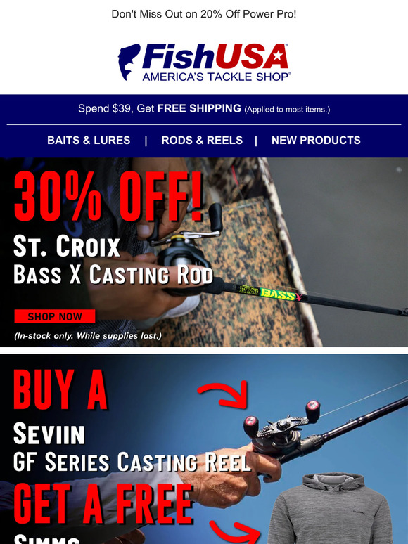 fishusa: Take 30% Off the Lamiglas Detroiter Walleye Series