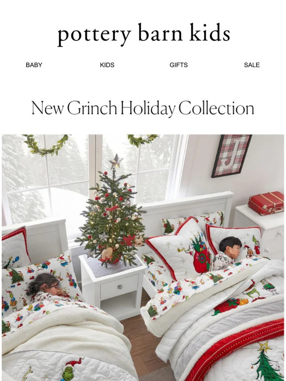 Pottery Barn Kids Kuwait Layer on the Fun with our NEW Grinch