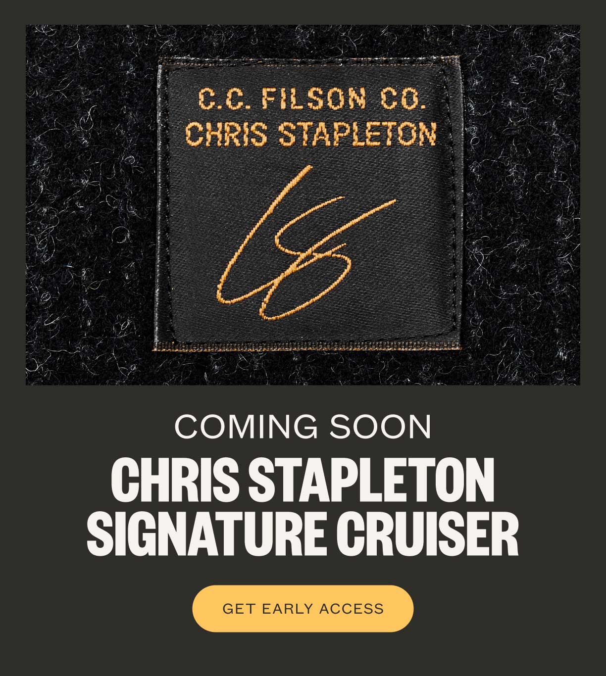 COMING SOON - CHRIS STAPLETON SIGNATURE CRUISER