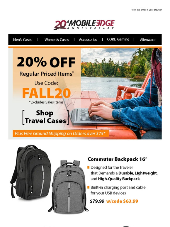 20% Off Fall Sale - Shop Travel Gear