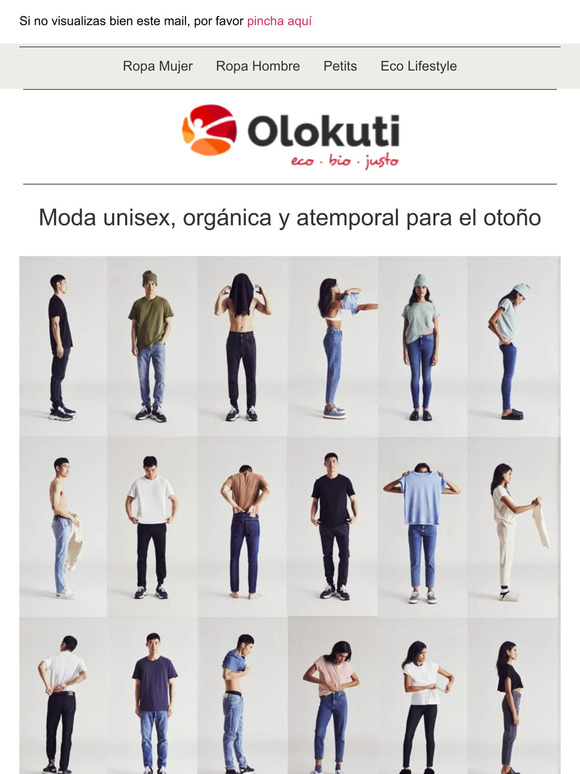 Moda unisex, orgánica y atemporal para el otoño