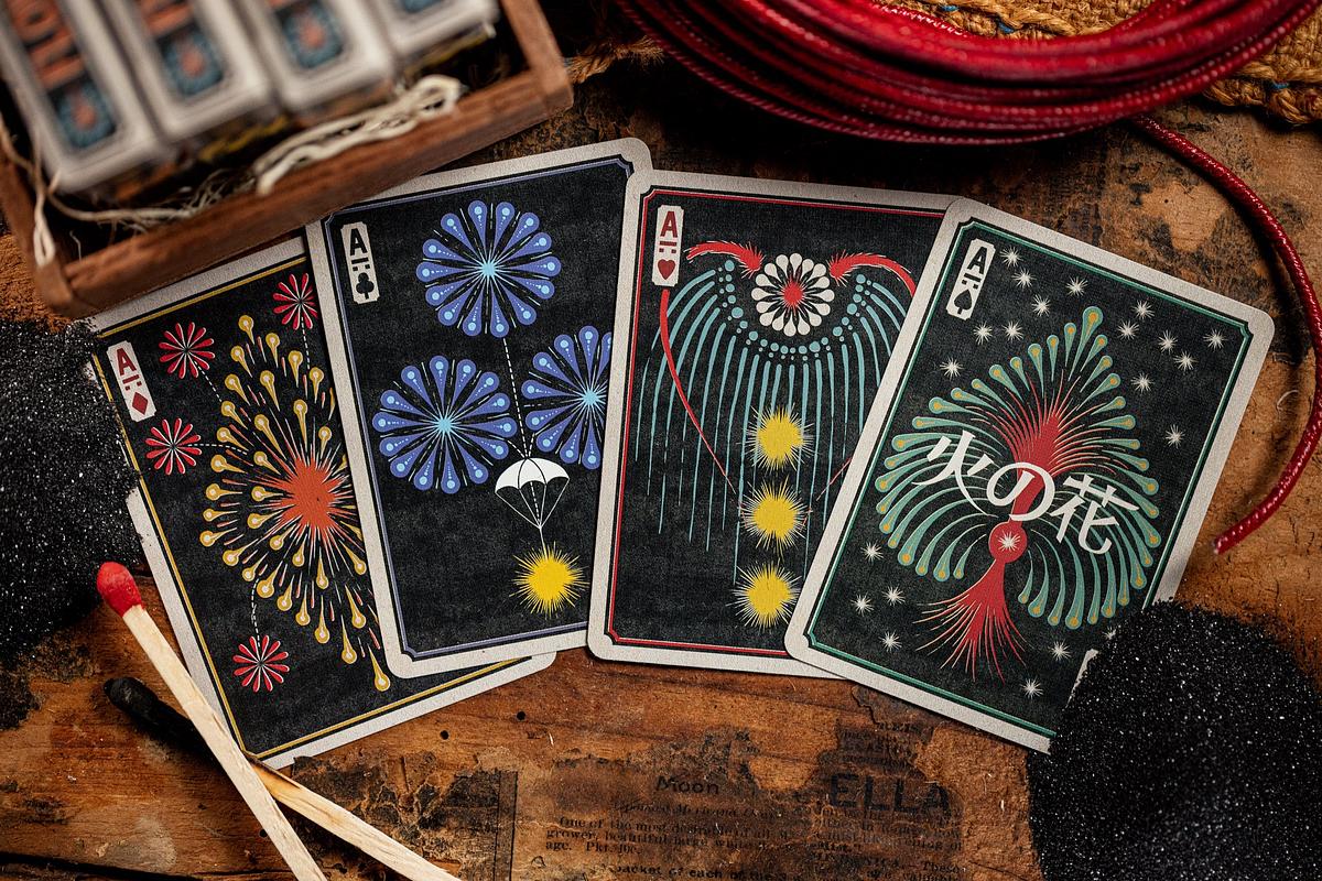 Flower of Fire Playing Cards by Kings Wild Project