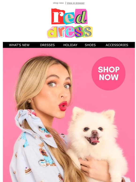 Red Dress Boutique Pajama party, Holiday style! Milled