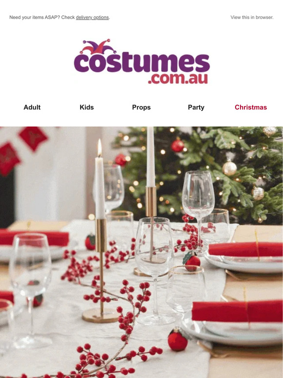 Hurry! Get your Christmas party supplies and decor at 60% off before it's too late!