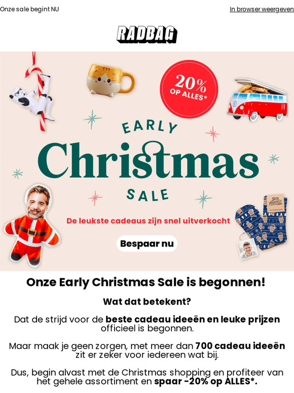 Onze sale begint NU 😍