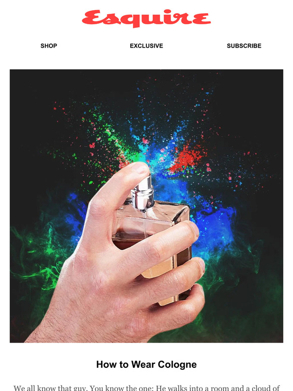 esquire How to Wear Cologne Milled