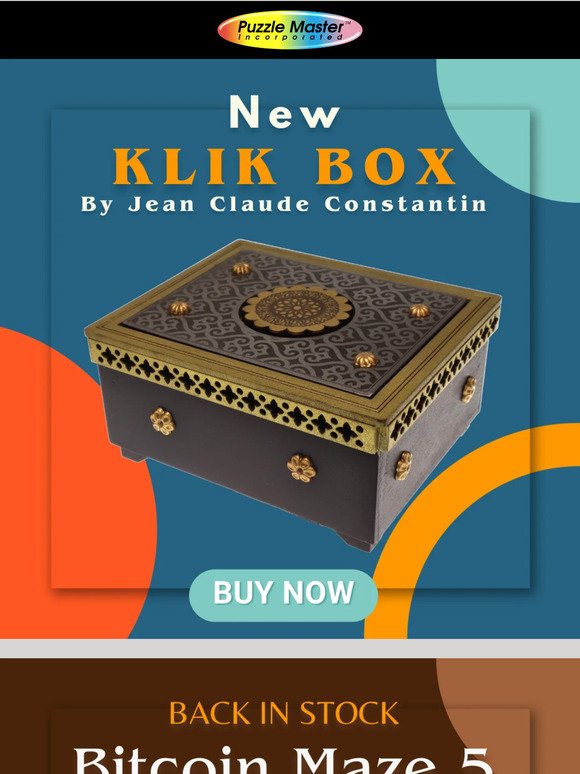 —, Fantastic New Puzzle Box from Jean Claude Constantin