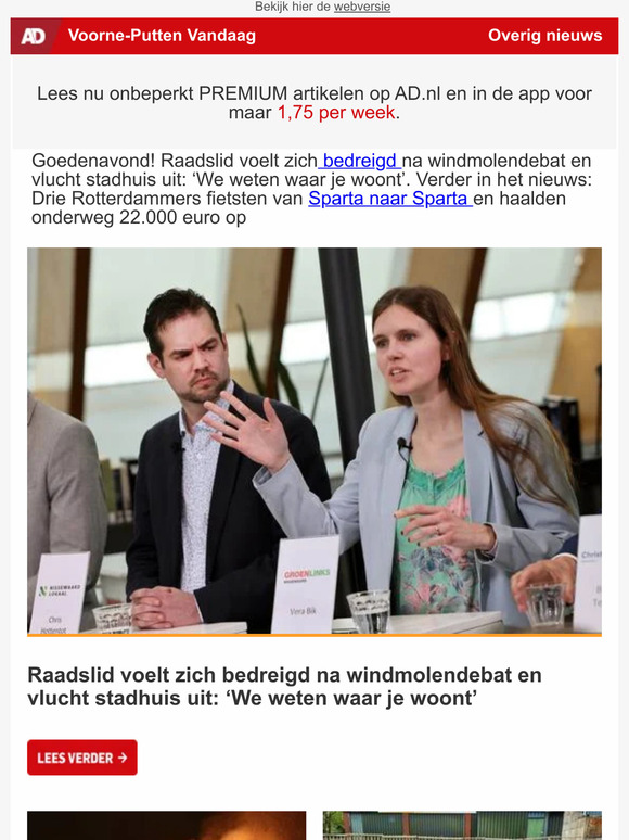 Ad Webwinkel Volkskrant Trouw Parool Reg Raadslid Voelt Zich Bedreigd Na Windmolendebat En