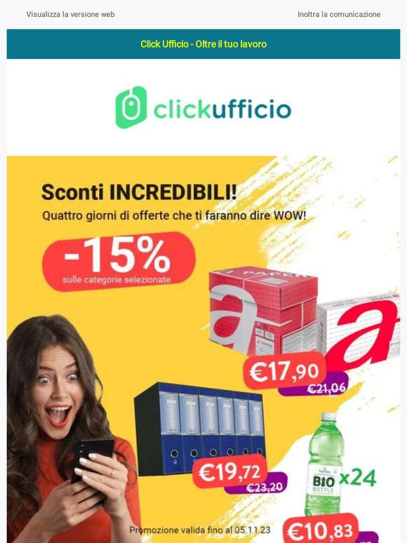 Scopri gli incredibili sconti che ti faranno dire WOW! Scadono a mezzanotte