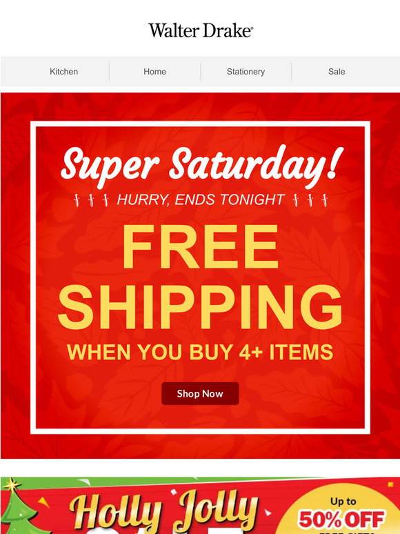 Walter Drake: Shop and Ship for Free, TODAY ONLY! | Milled