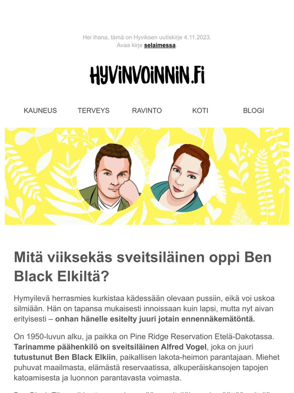 Mitä viiksekäs sveitsiläinen oppi Ben Black Elkiltä?
