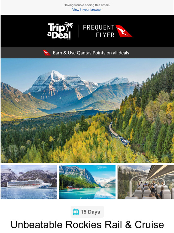 Save big on the Rocky Mountaineer: 30% off this unbeatable package deal including return flights, Princess cruise and luxury rail