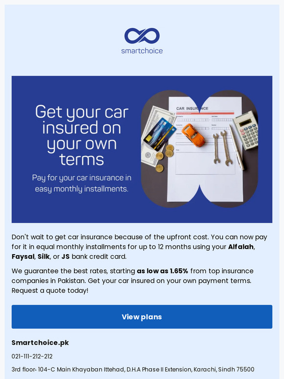 Car insurance on installment up to 12 months 🚘