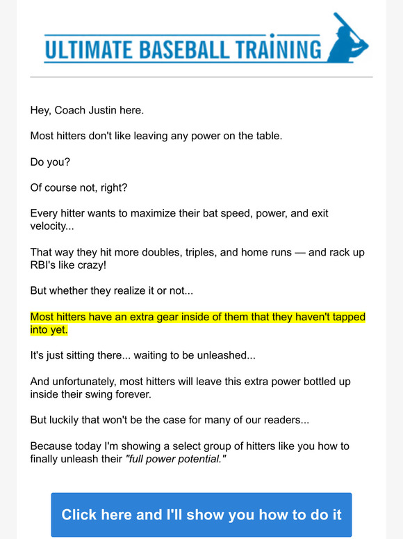 ultimatebaseballtraining HITTERS Want more bat speed, power, & exit