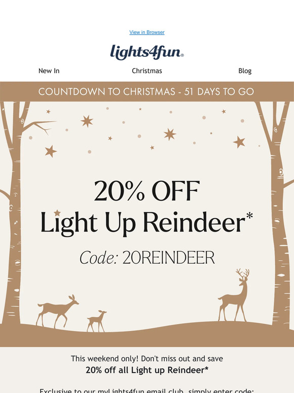 Best selling Reindeer with 20% off! 🦌