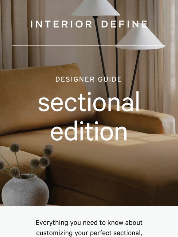 How to design the *perfect* sectional