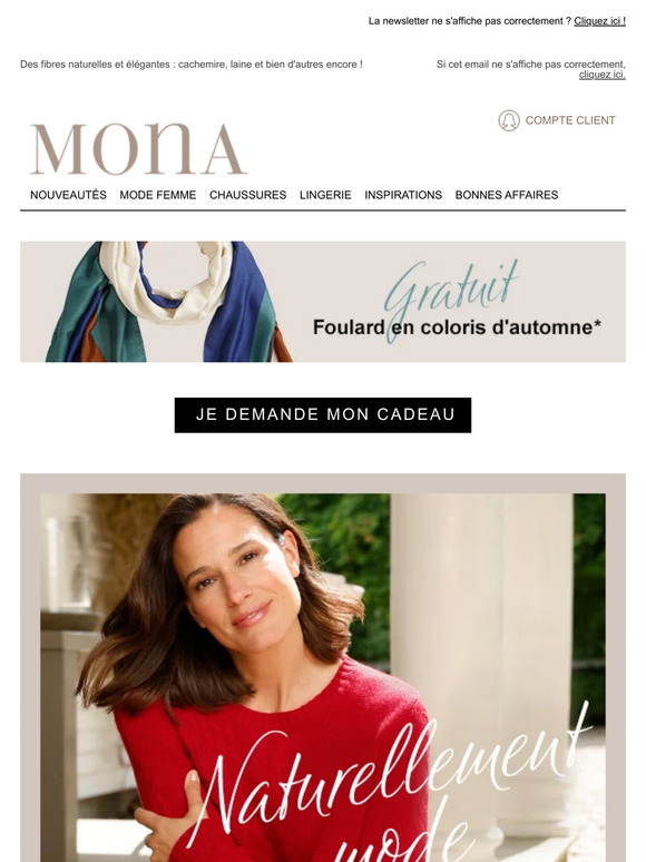 🎁 Demandez vite votre foulard gratuit avec votre commande !
