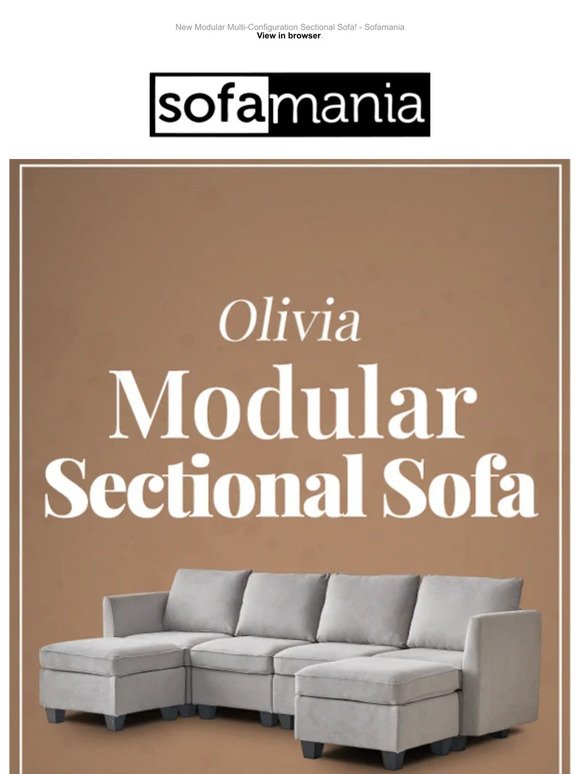 New Modular Sectional Sofa - All-in-One!