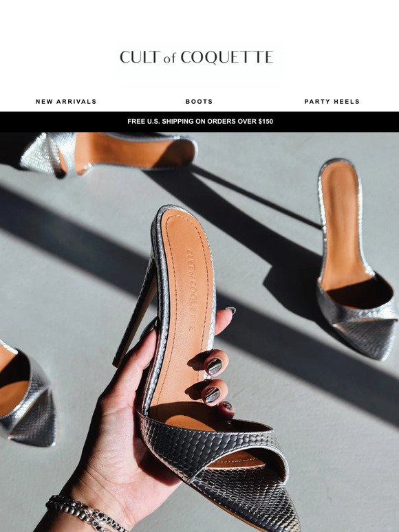 Shine In Gis Silver Mules