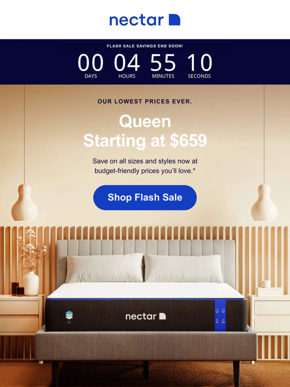 Price drop 🚨: Queen starting at $659