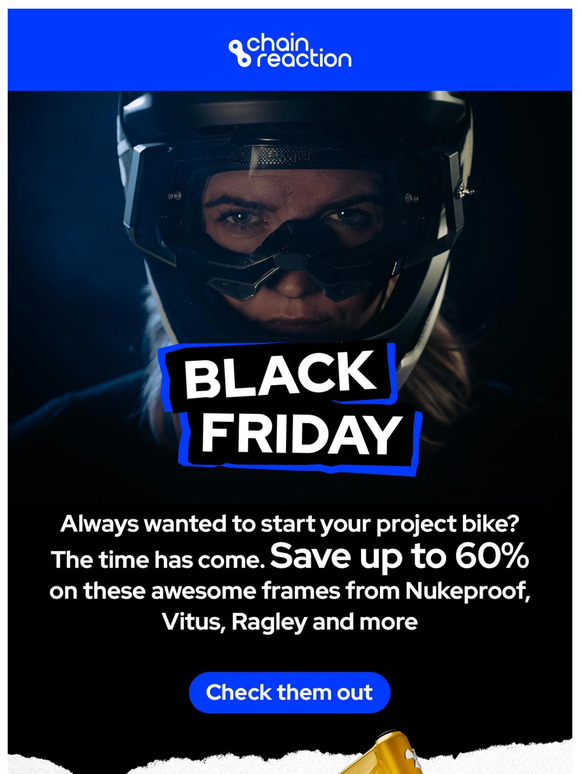 Black Friday - up to 60% off MTB frames
