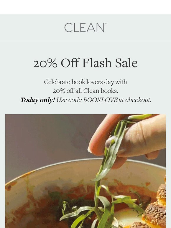 20% Off Best-Selling Clean Books