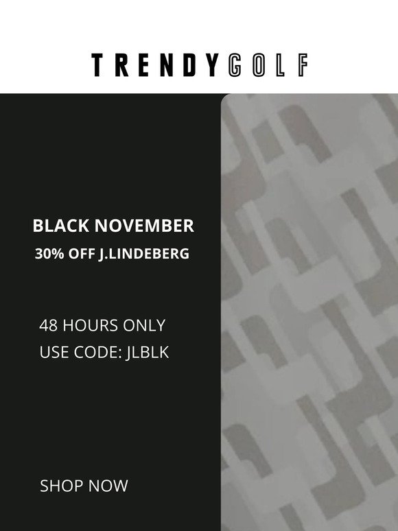 Black November Starts Now | Take 30% off J.Lindeberg