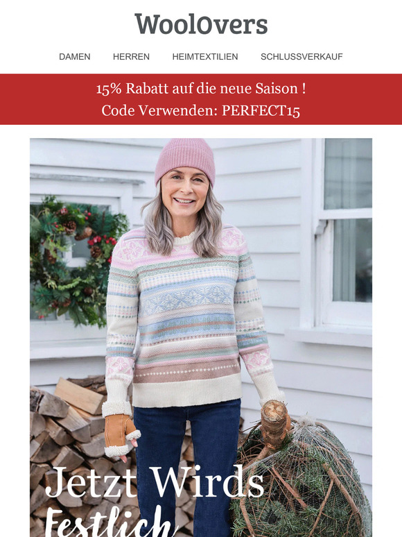 Verwöhnen Sie sich mit 15% Rabatt auf die neue Saison