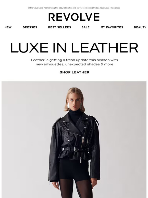 Check Out REVOLVE'S Luxe Leather Dresses